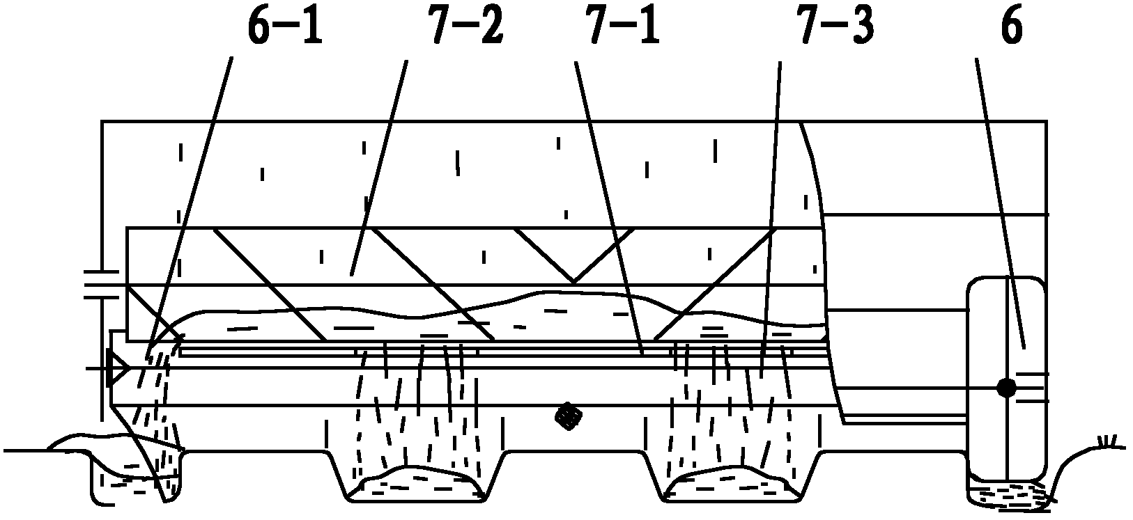 Throwing borrowing type all-position earth surface profiling film laminating machine capable of vertical and horizontal film pressing and rotary tillage