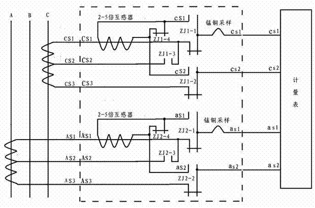 Intelligent control device for multi-transformation ratio current transformer