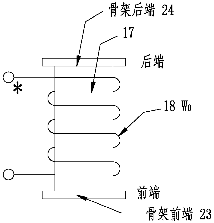 Sending-receiving differential-type eddy current displacement detection device