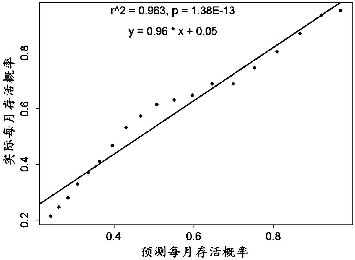 Polygenic expression characteristic spectrum based glioblastoma individual prognosis evaluation method