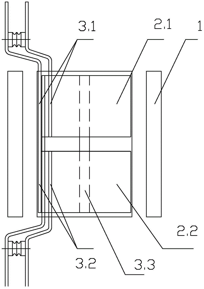 A double-split photovoltaic variable structure