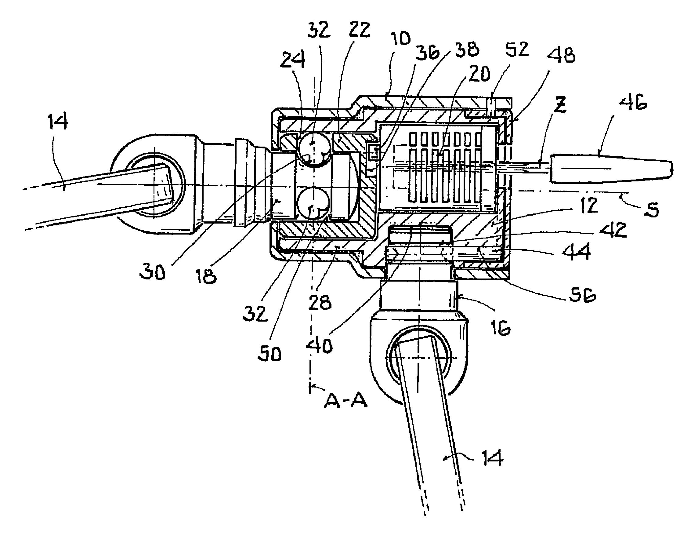 Loop lock having offset cylinder axis