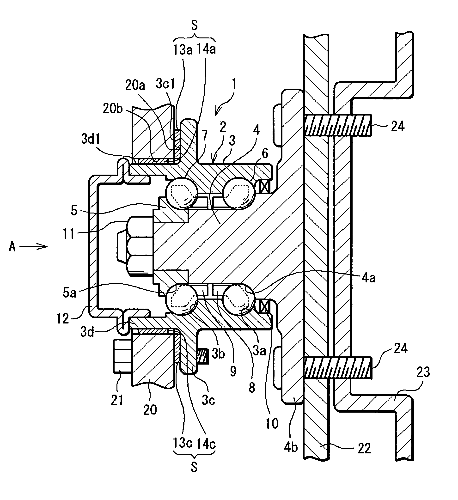 Sensor-mounted roller bearing apparatus