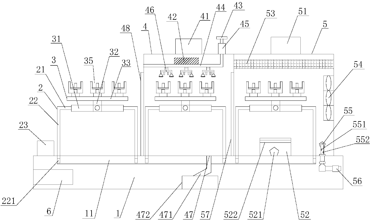 Bearing automatic cleaning and drying device