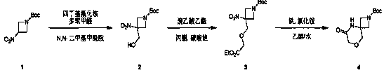 Method for synthesizing tert-butyl 6-oxo-8-oxa-2, 5-diazaspiro[3.5]nonane-2-carboxylate