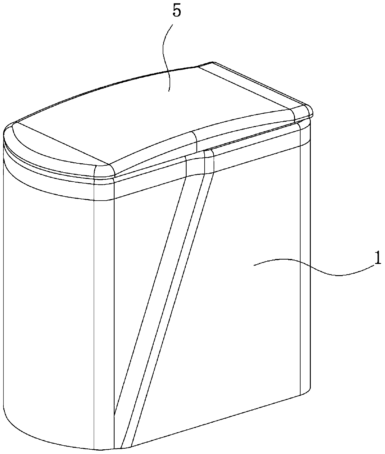 Bedpan cleaning pedestal pan applied to families and old age care institutions