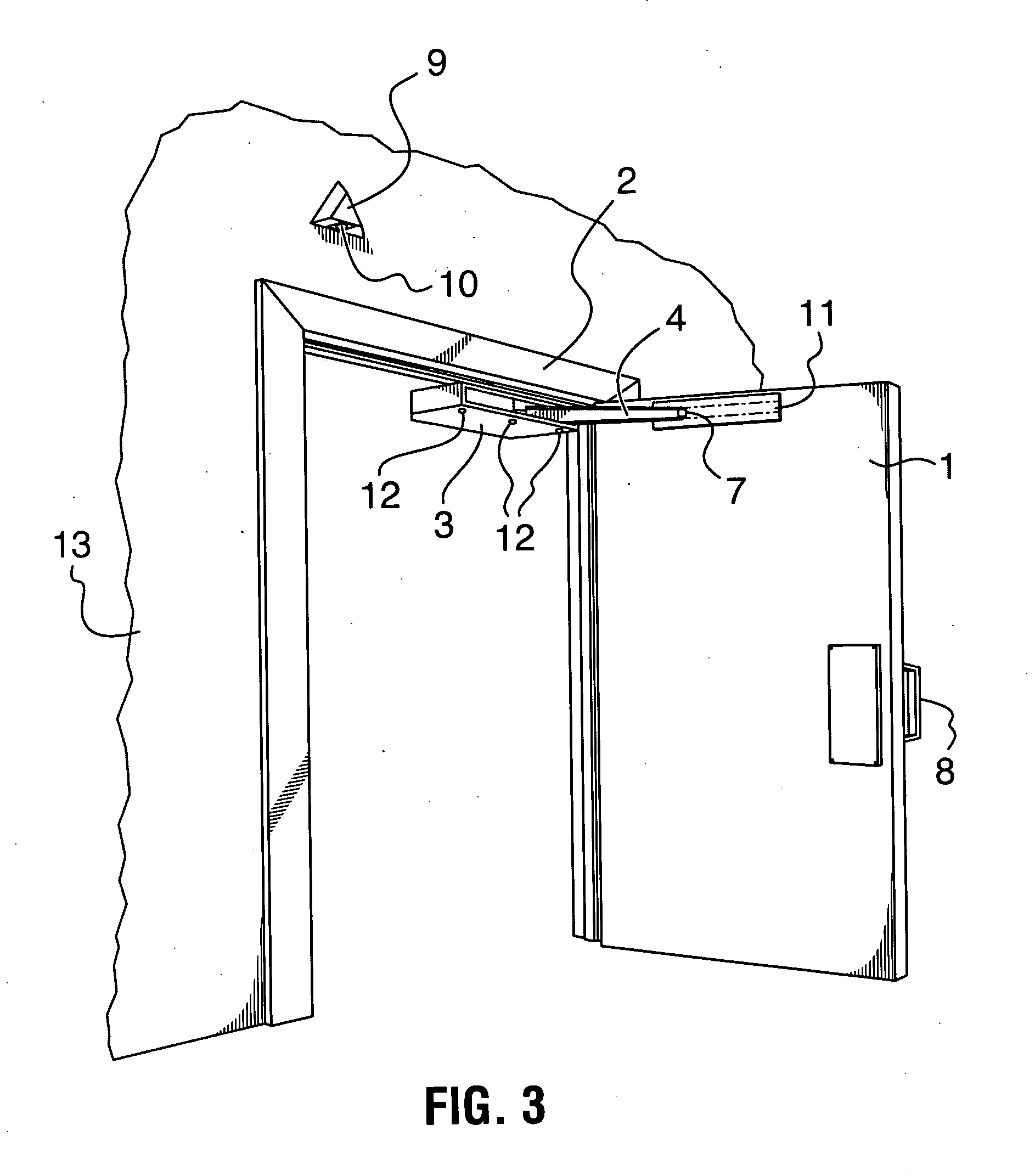 Automatic portable door operating system