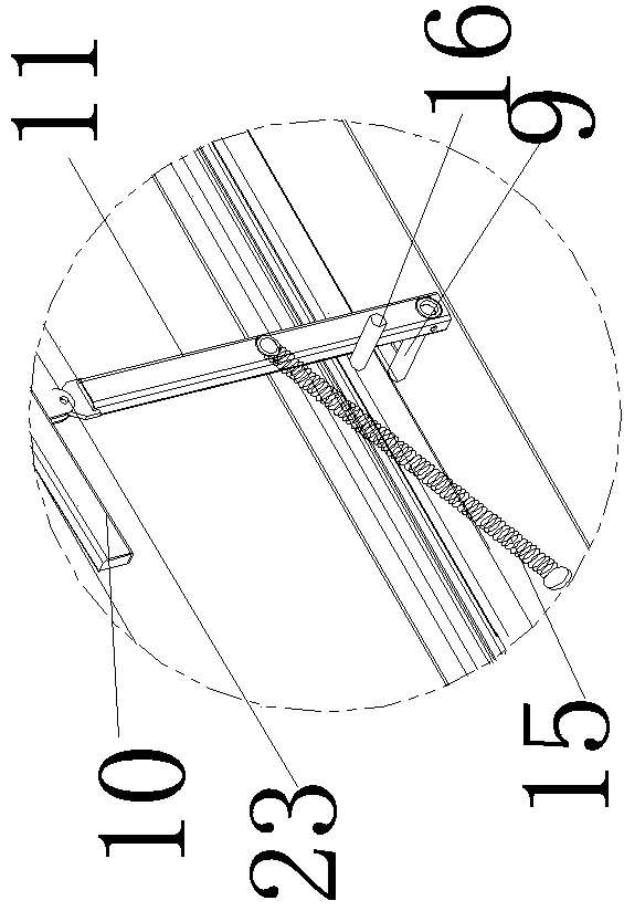 Vertical circulating three-dimensional garage carrying hanging bracket with turntable and door protection device