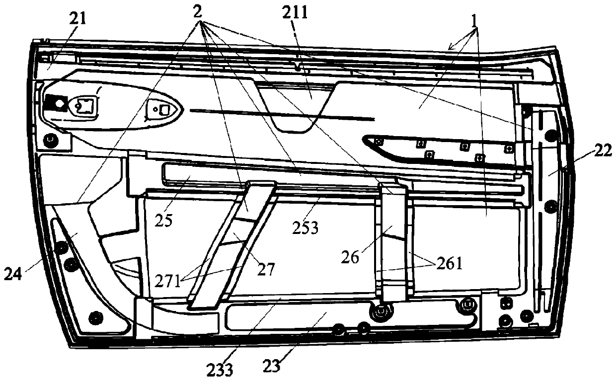 Automobile door for electric vehicle and manufacturing method thereof