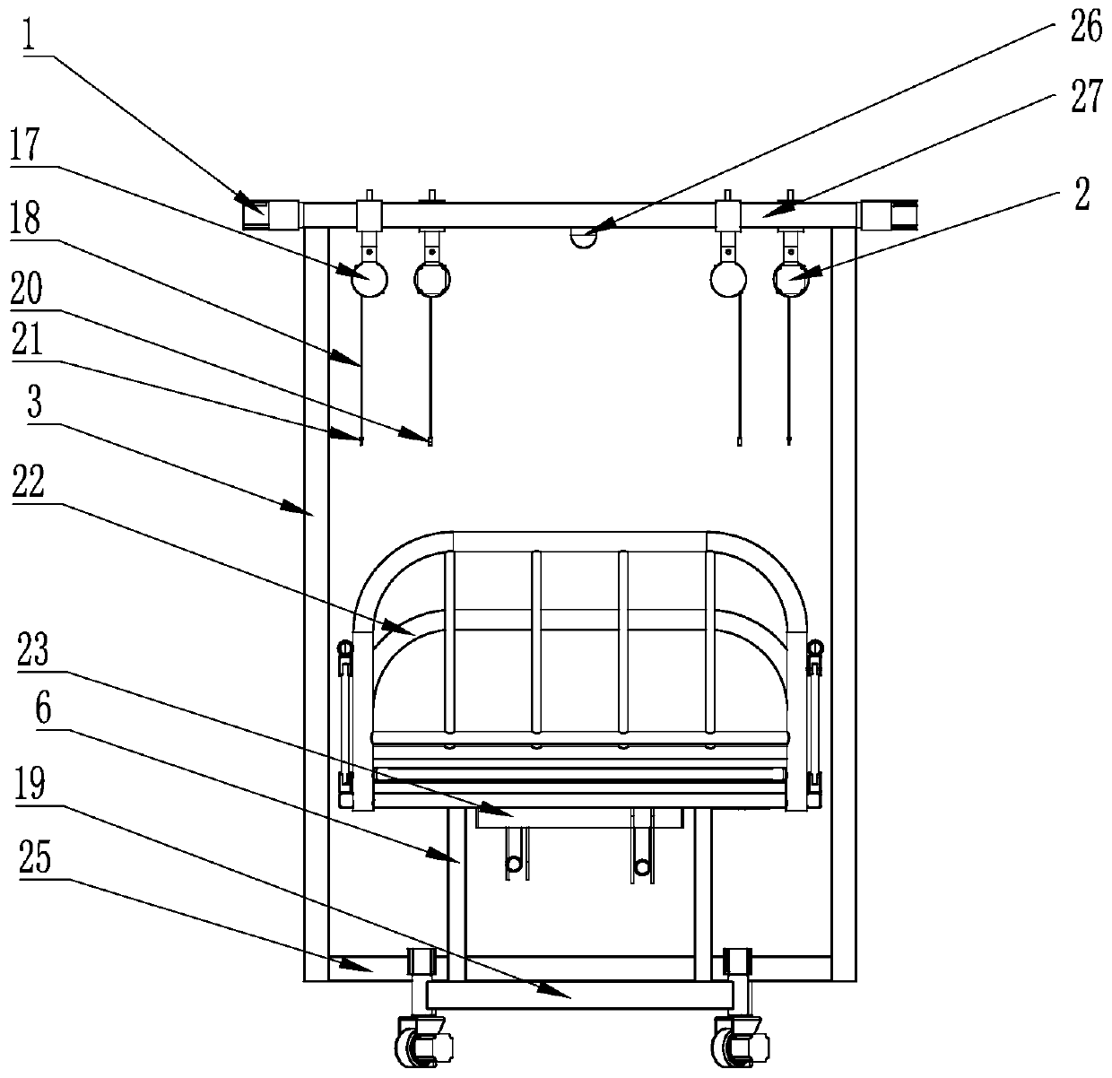 Medical multifunctional hospital bed