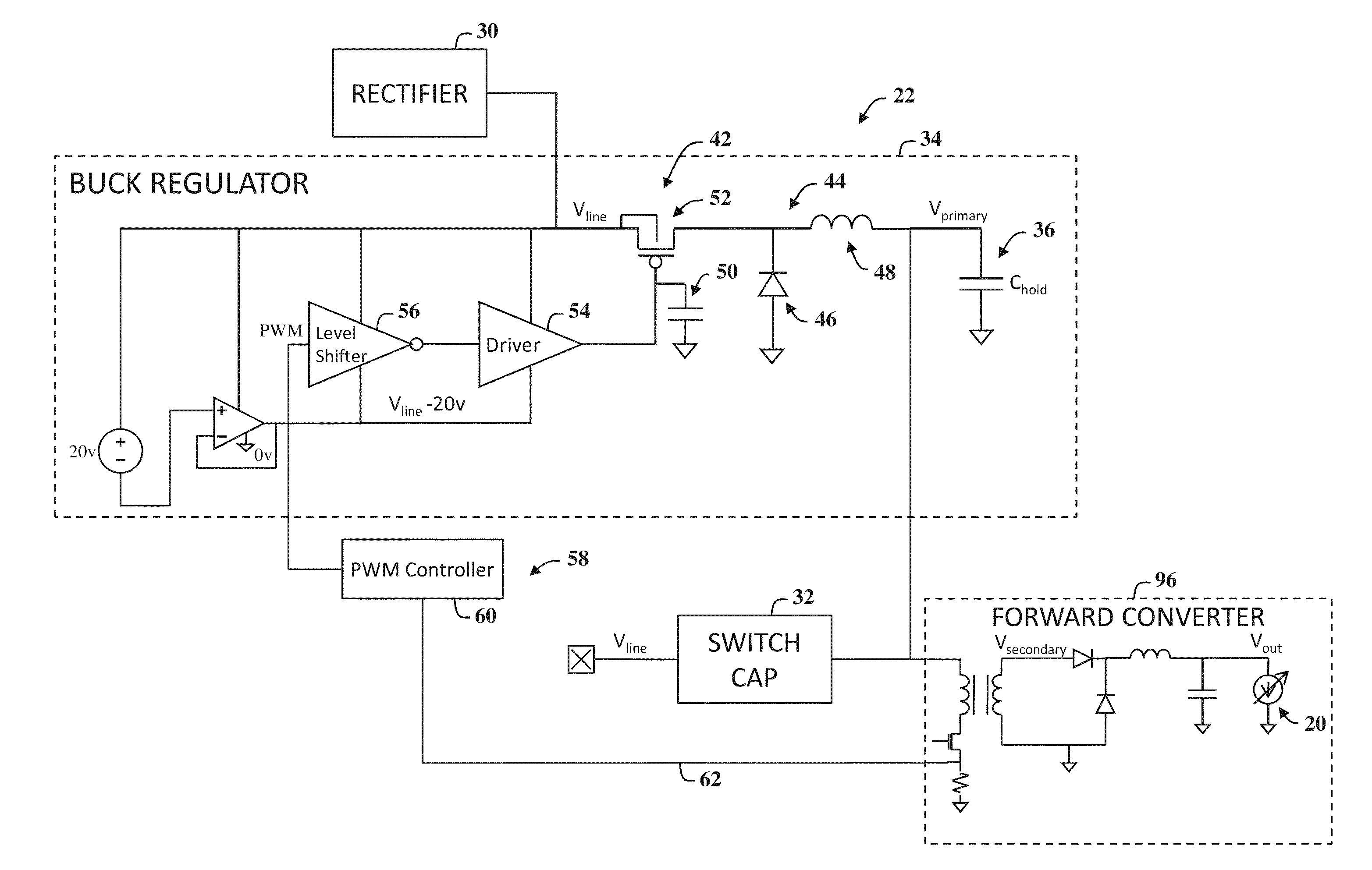 Electrical circuit for delivering power to consumer electronic devices