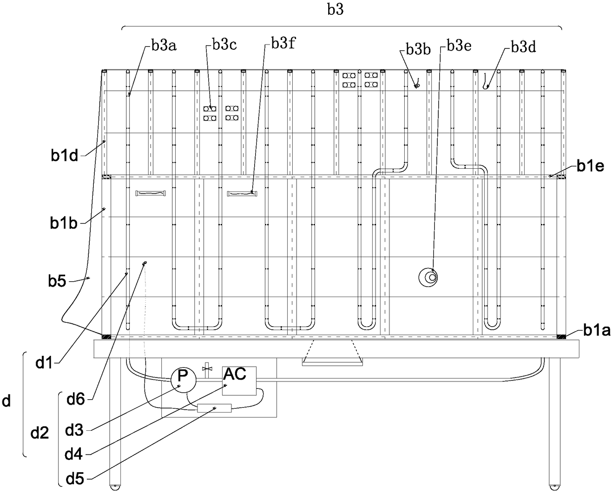 Comprehensive nursing bed for burn