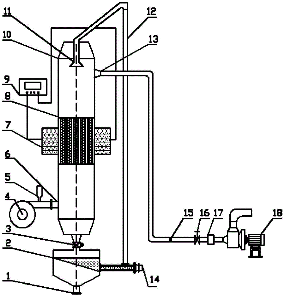 Multi-pipe type high-temperature electromagnetic floating-bed dust remover