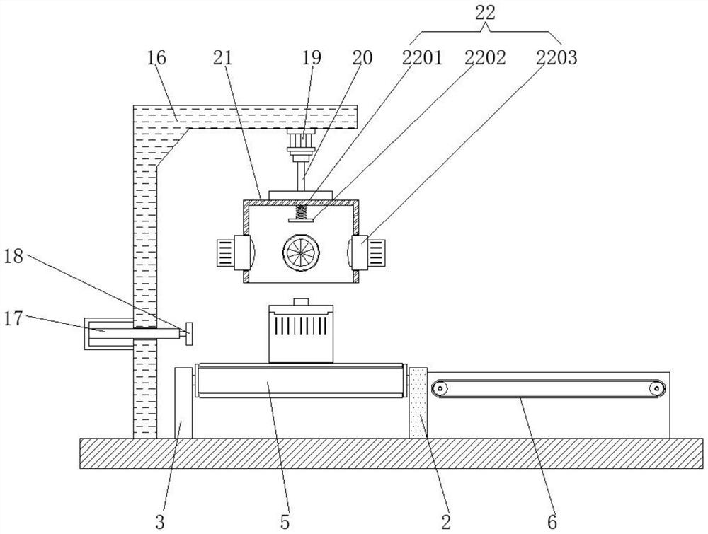 Detection device for lithium battery processing