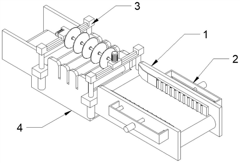 Pork slitting device