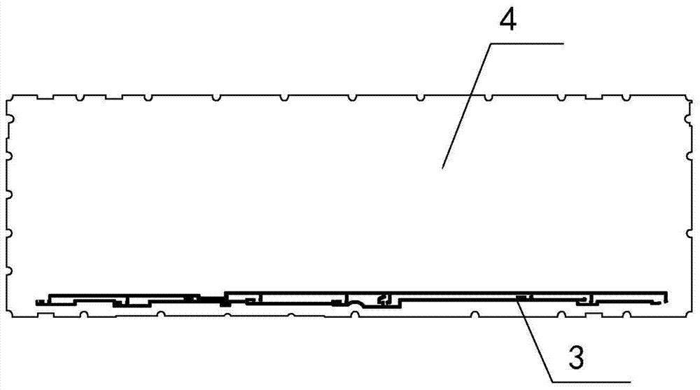 Split-type light guide module bottom film, light guide module and bottom film processing method