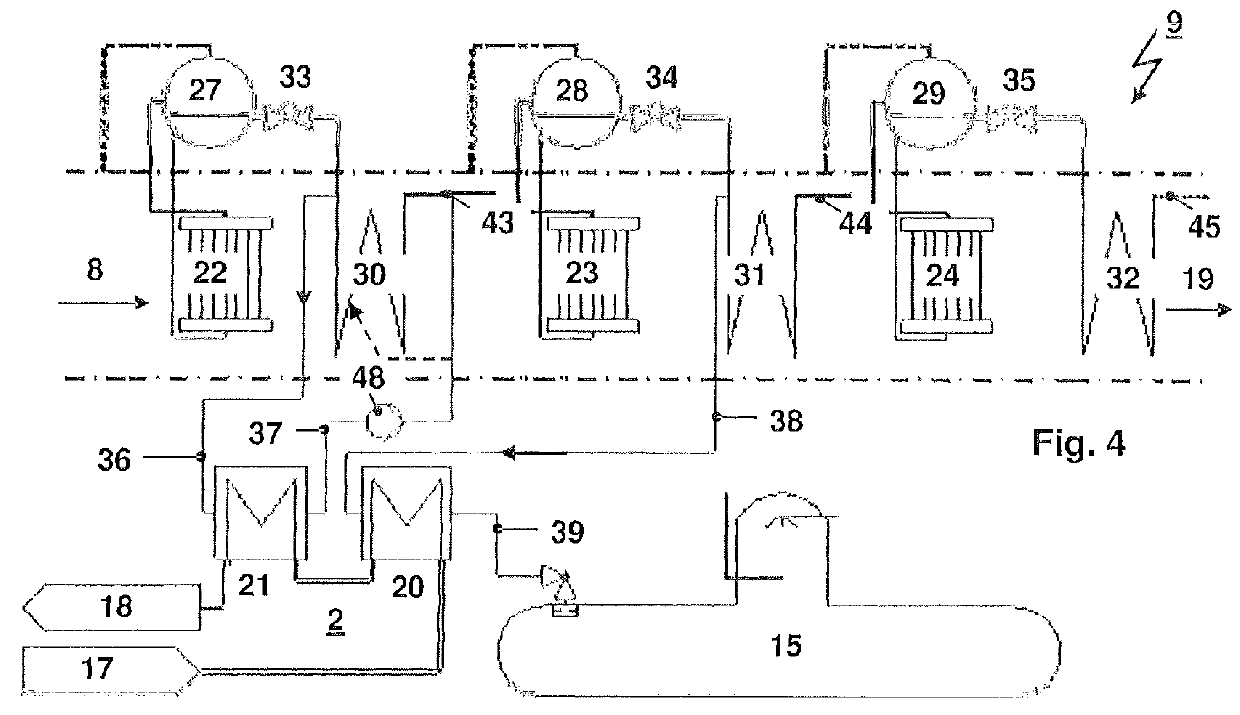 Power plant with integrated fuel gas preheating