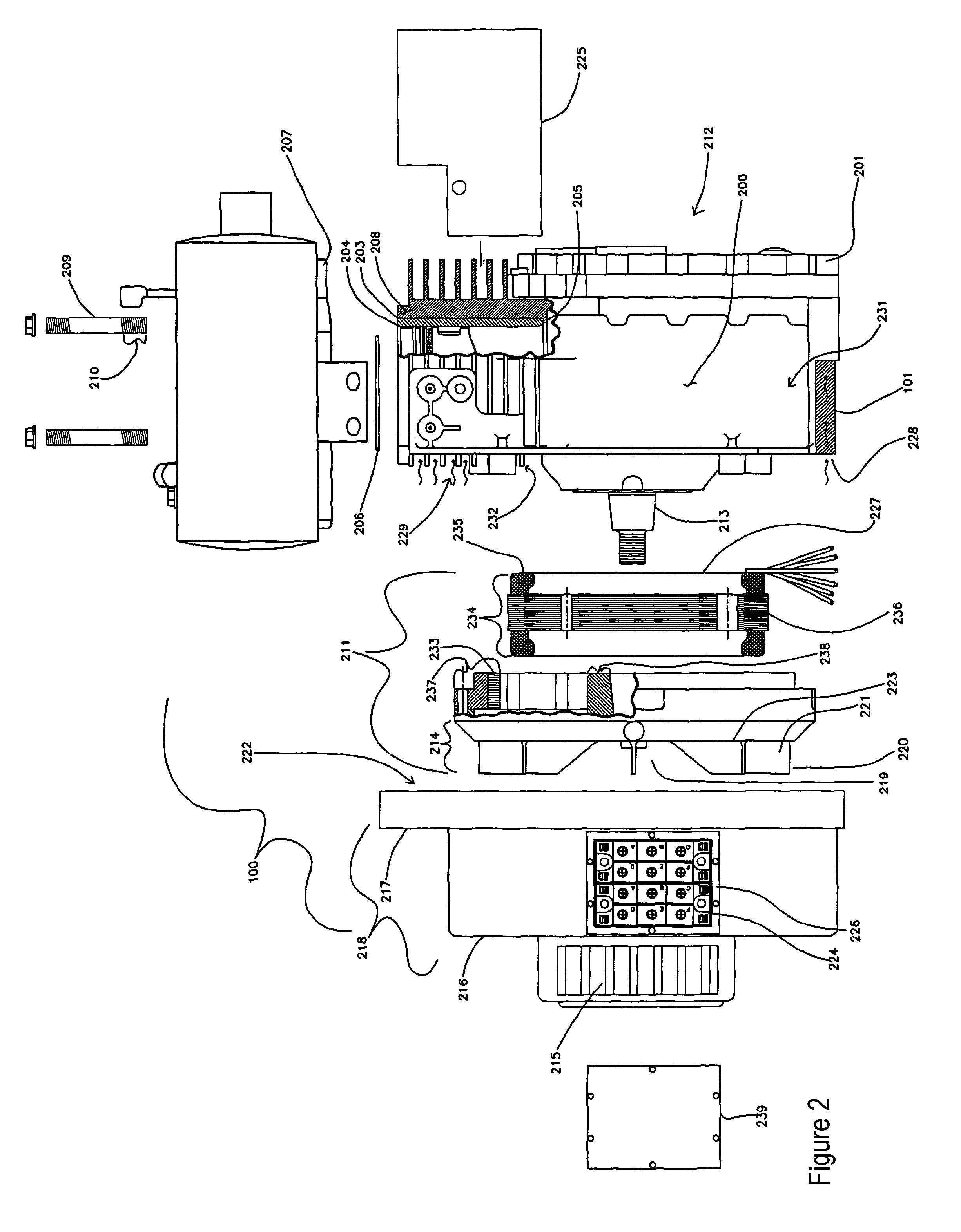 Lightweight portable electric generator with integrated starter/alternator