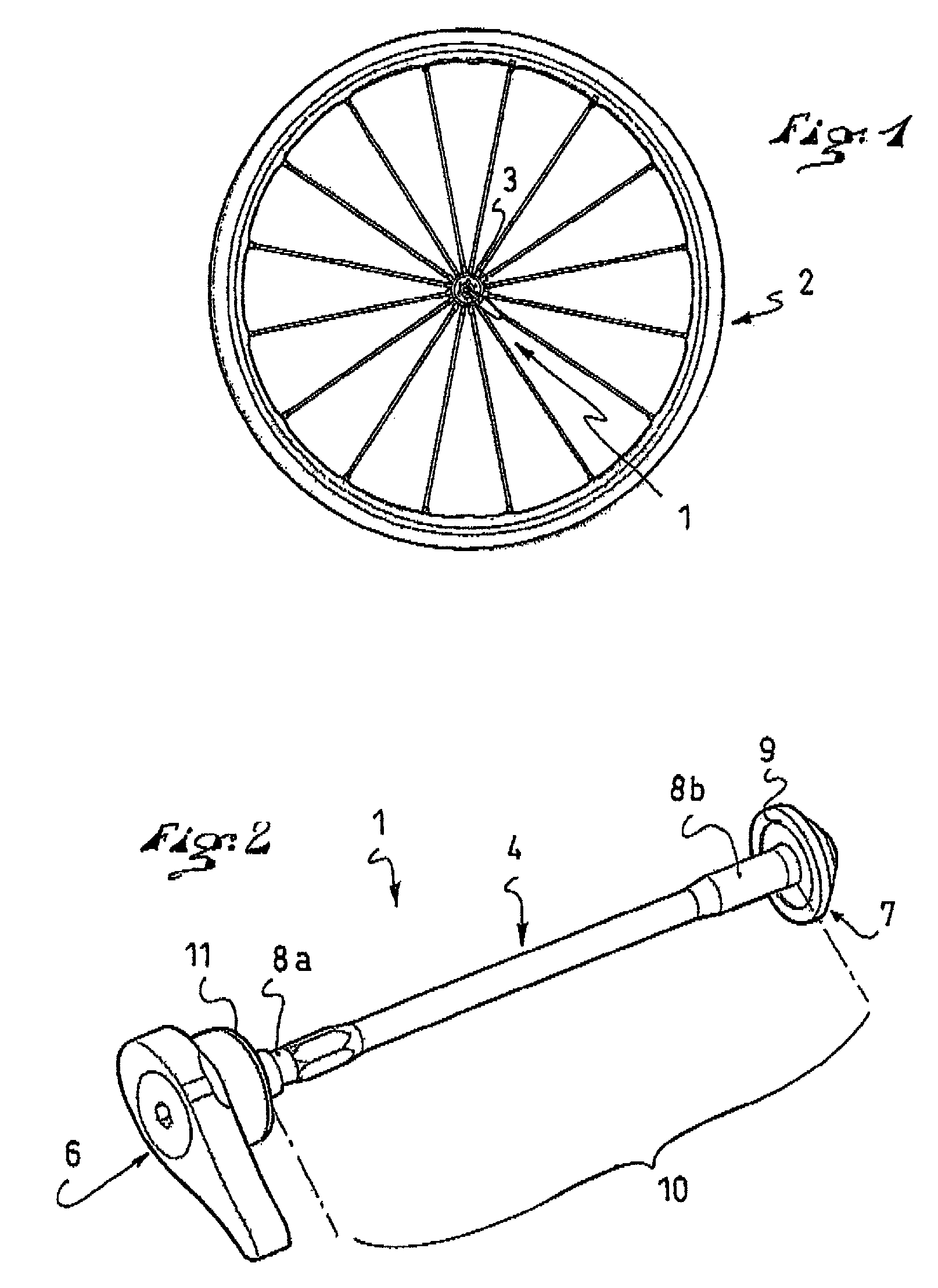 Quick-tightening system for cycle with tightening torque control