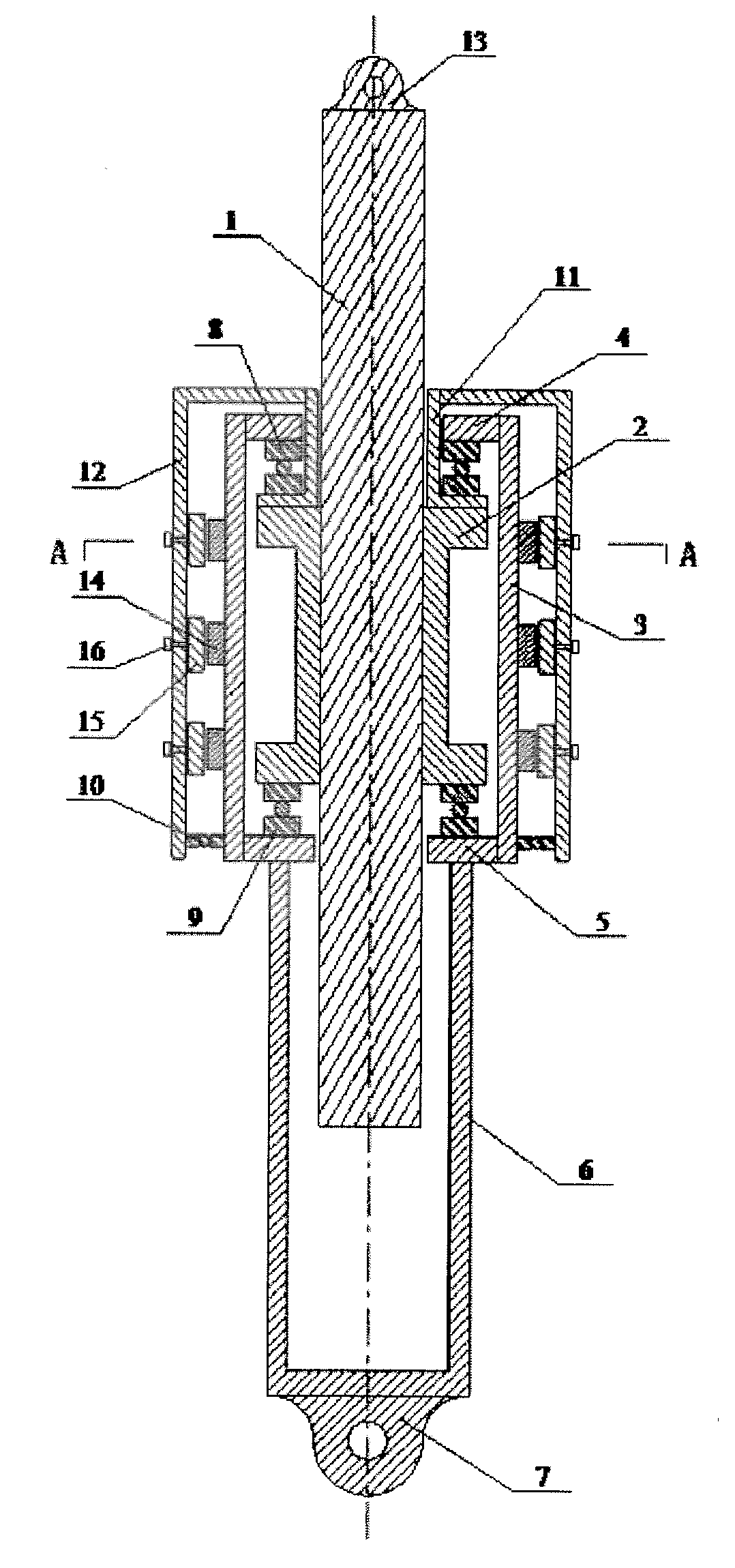 Outer cup rotary axial eddy current damper