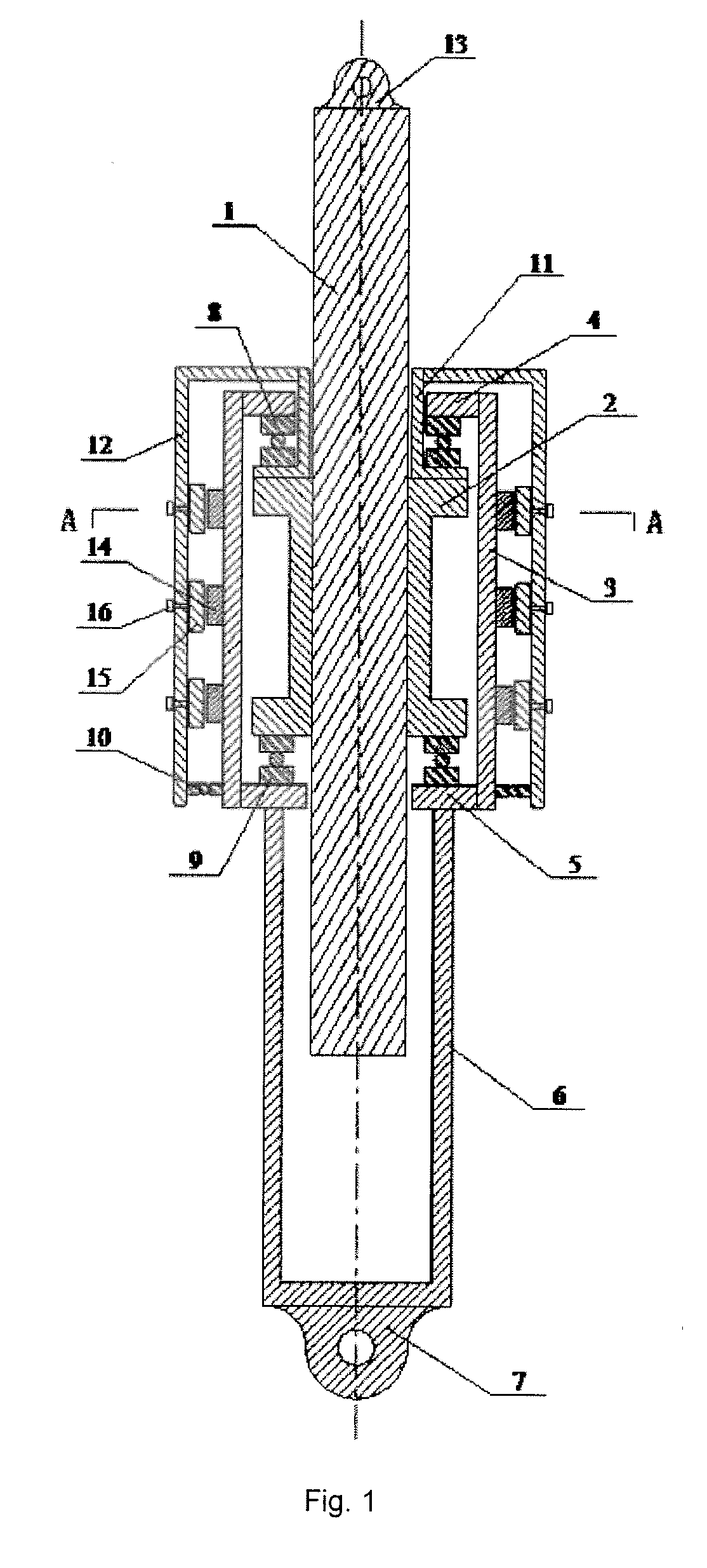 Outer cup rotary axial eddy current damper