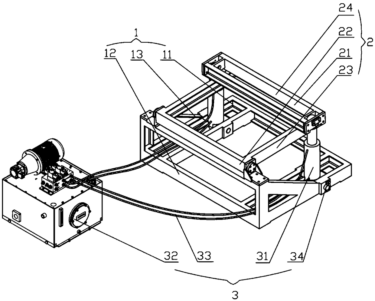 Carriage positioning device in material loading system