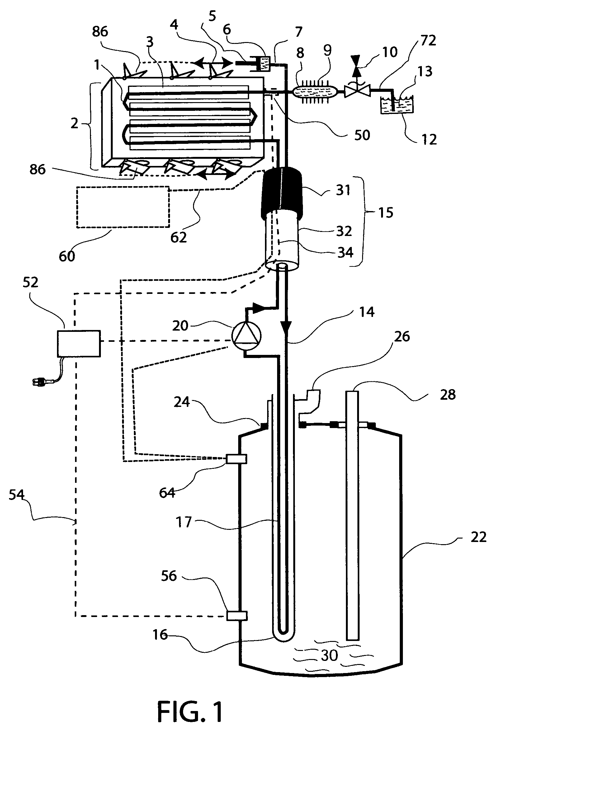 Solar heat transfer system (HTPL), high temperature pressurized loop