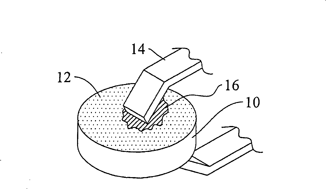 Method for preparing leads type high voltage precision ceramics capacitor