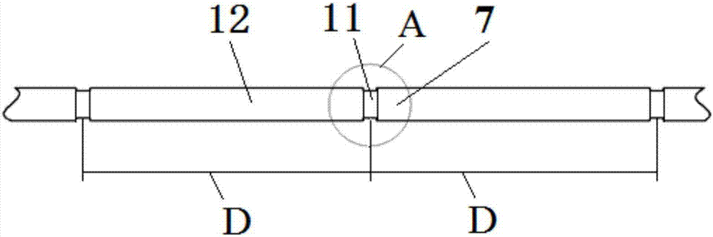 Easily-laid overhead cable with length metering function and manufacturing method of easily-laid overhead cable