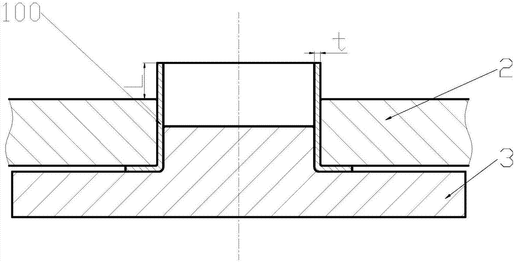 Method for conducting multi-pass flaring forming on plate type heat exchanger bushing ring