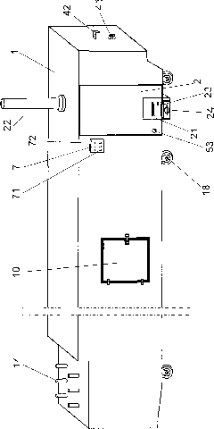 Circulating fruit and vegetable drying box with heat exchange device