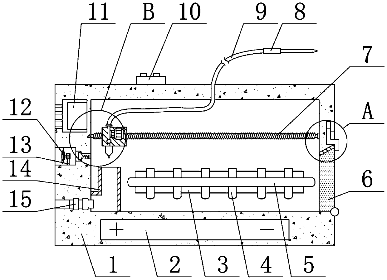 Automatic sampling and storing device for biology laboratories