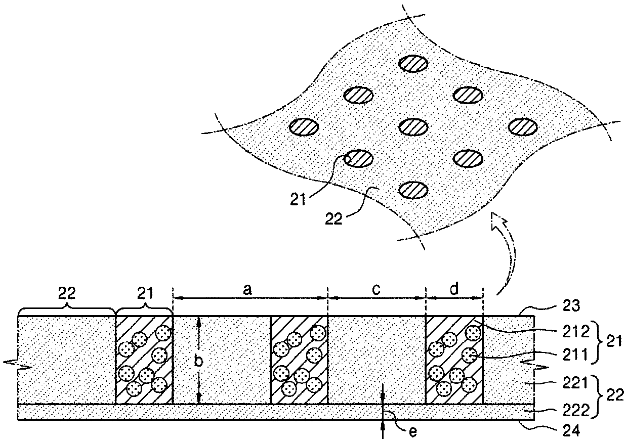 Optical member and display device having same