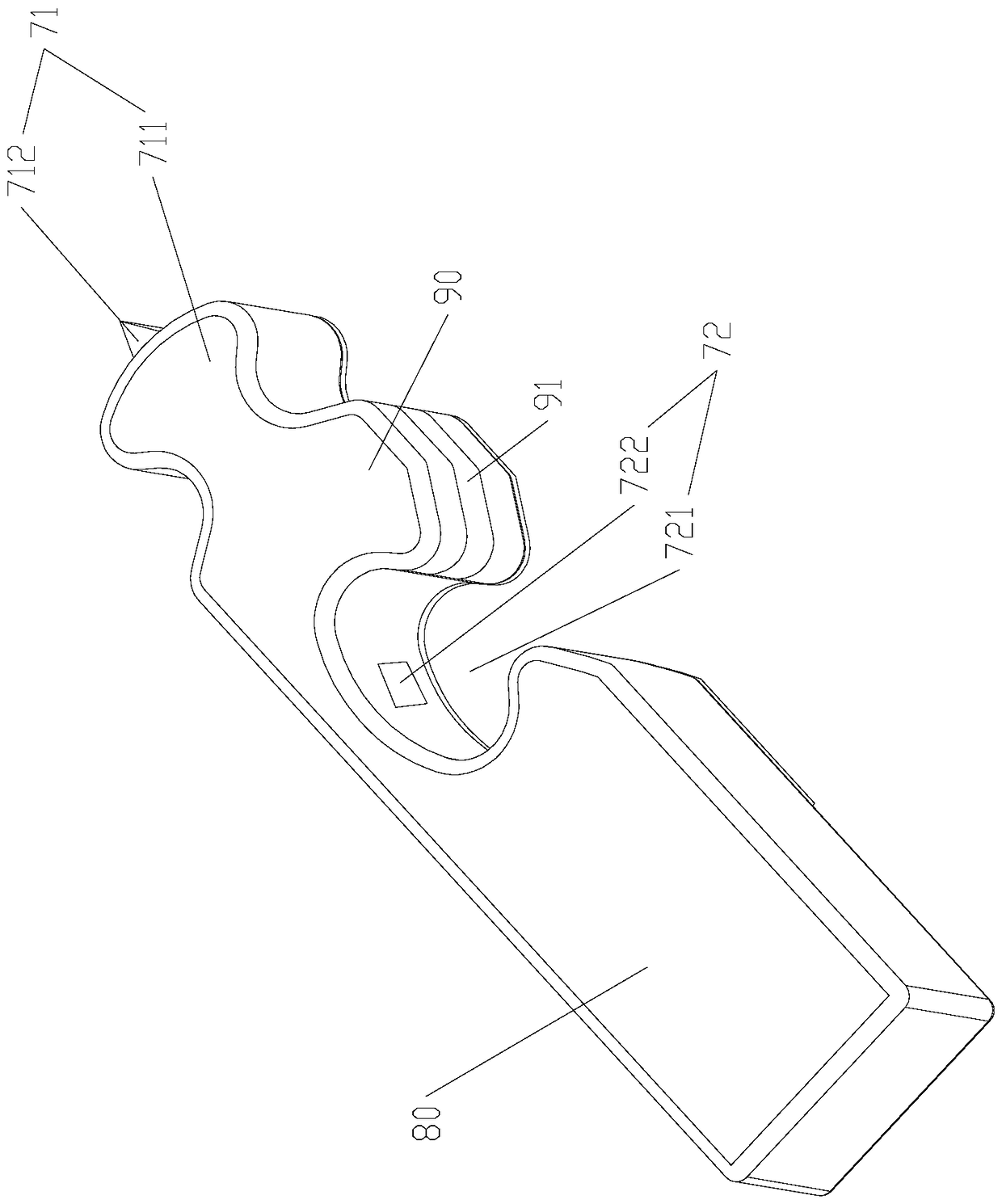 An oblique tooth plastic steel zipper