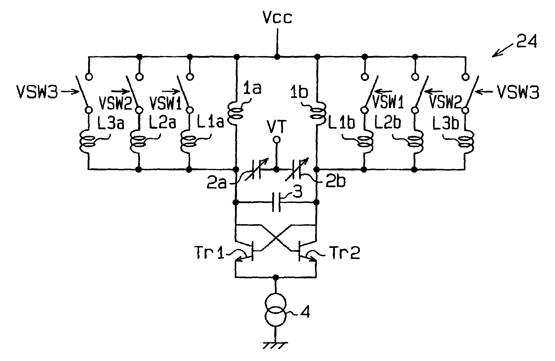 PLL circuit including a voltage controlled oscillator and a method for controlling a voltage controlled oscillator