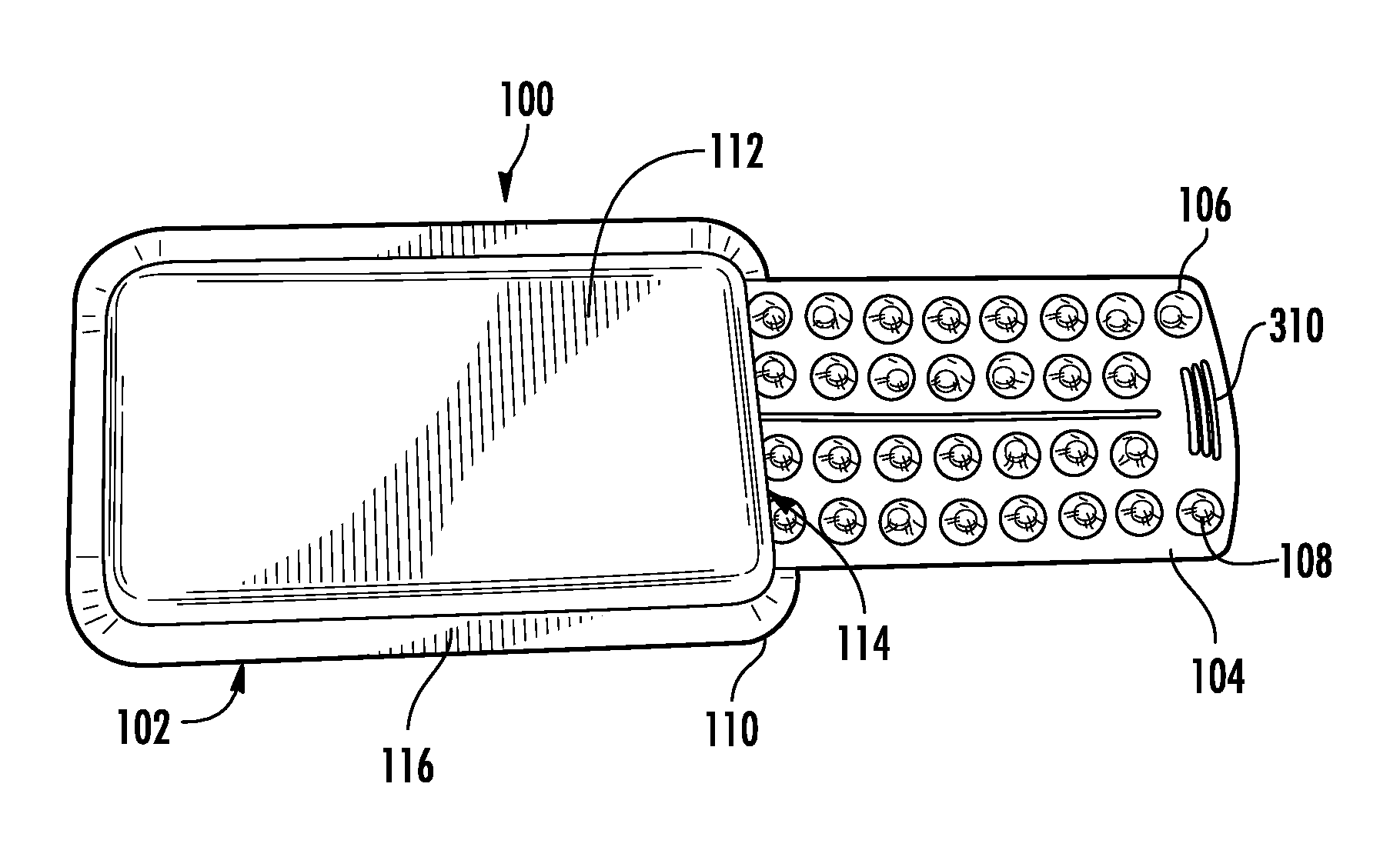 Child-resistant packaging container and blank and method for making the same