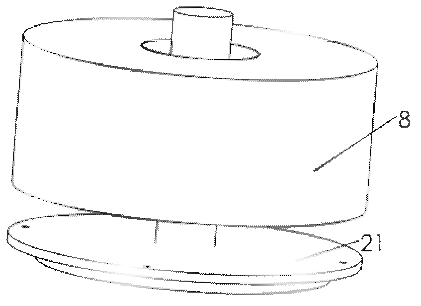 Polishing grinding disc for restraining full-band error of optical surface