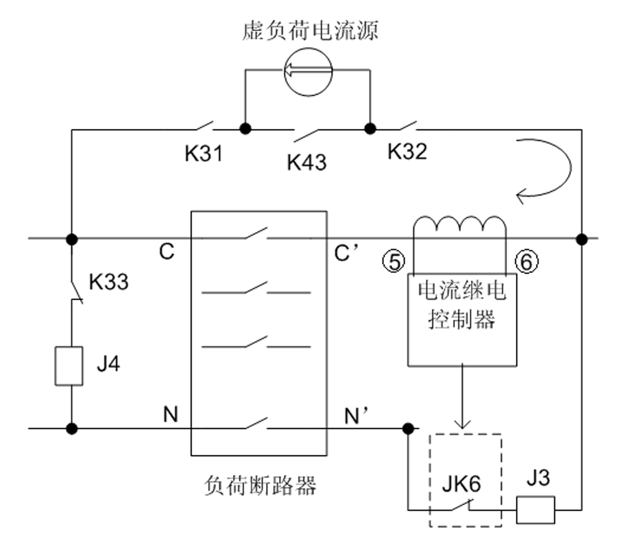 Simulated training system of load breaker