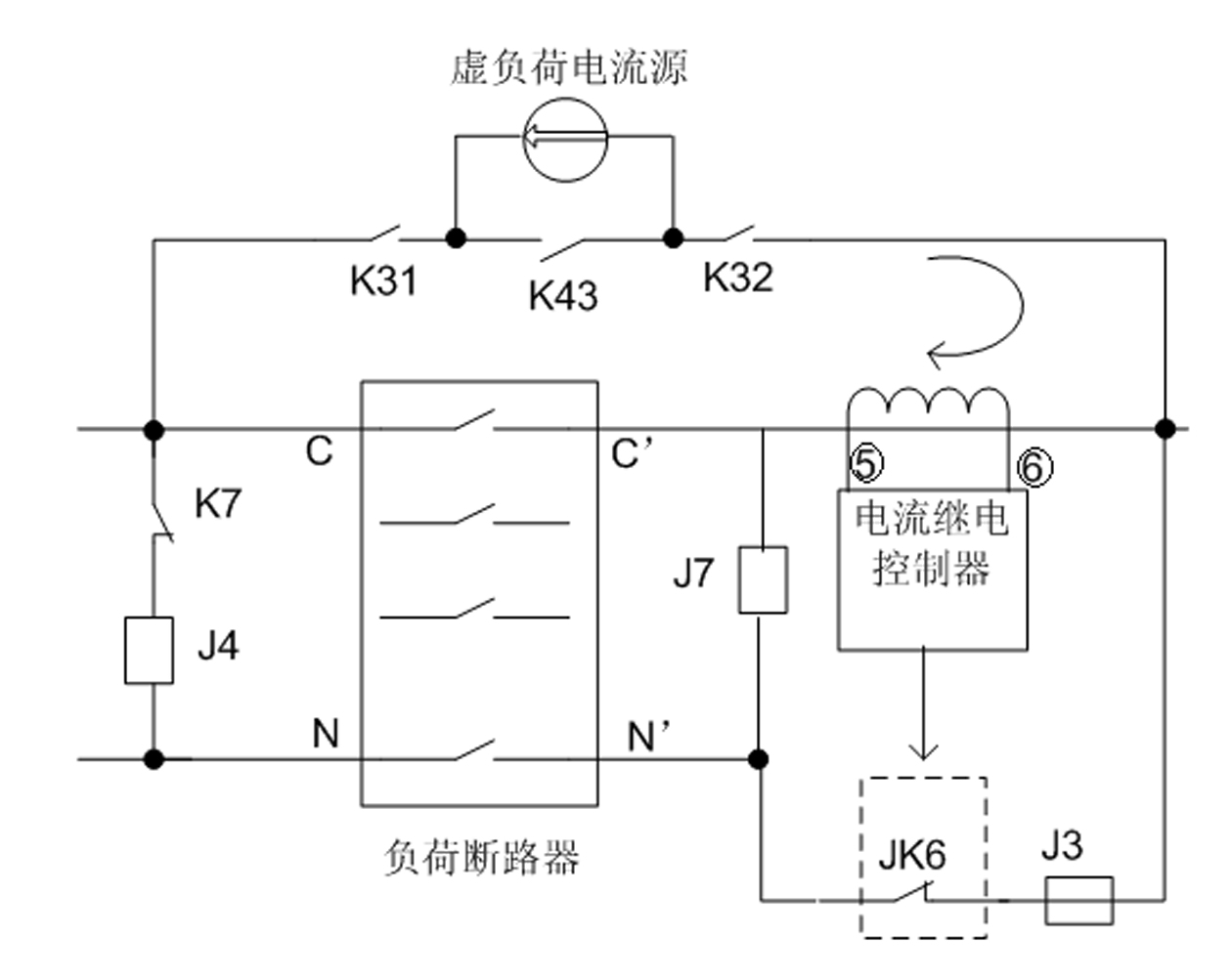 Simulated training system of load breaker