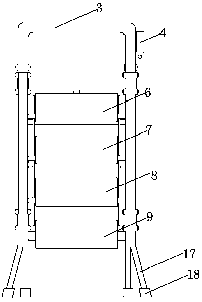 Household folding ladder