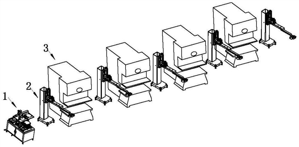 Stamping robot automatic loading and unloading equipment