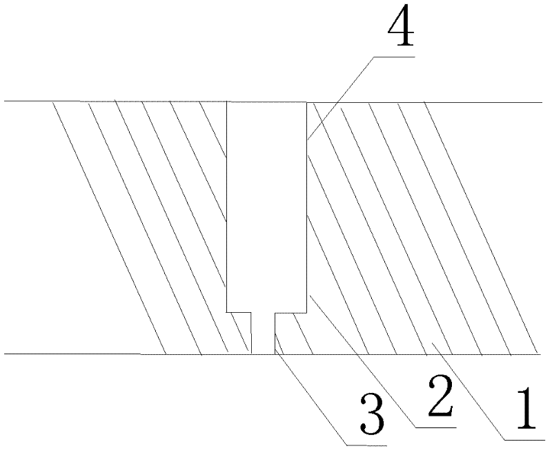 One-hole welding mold and welding process for electronic components