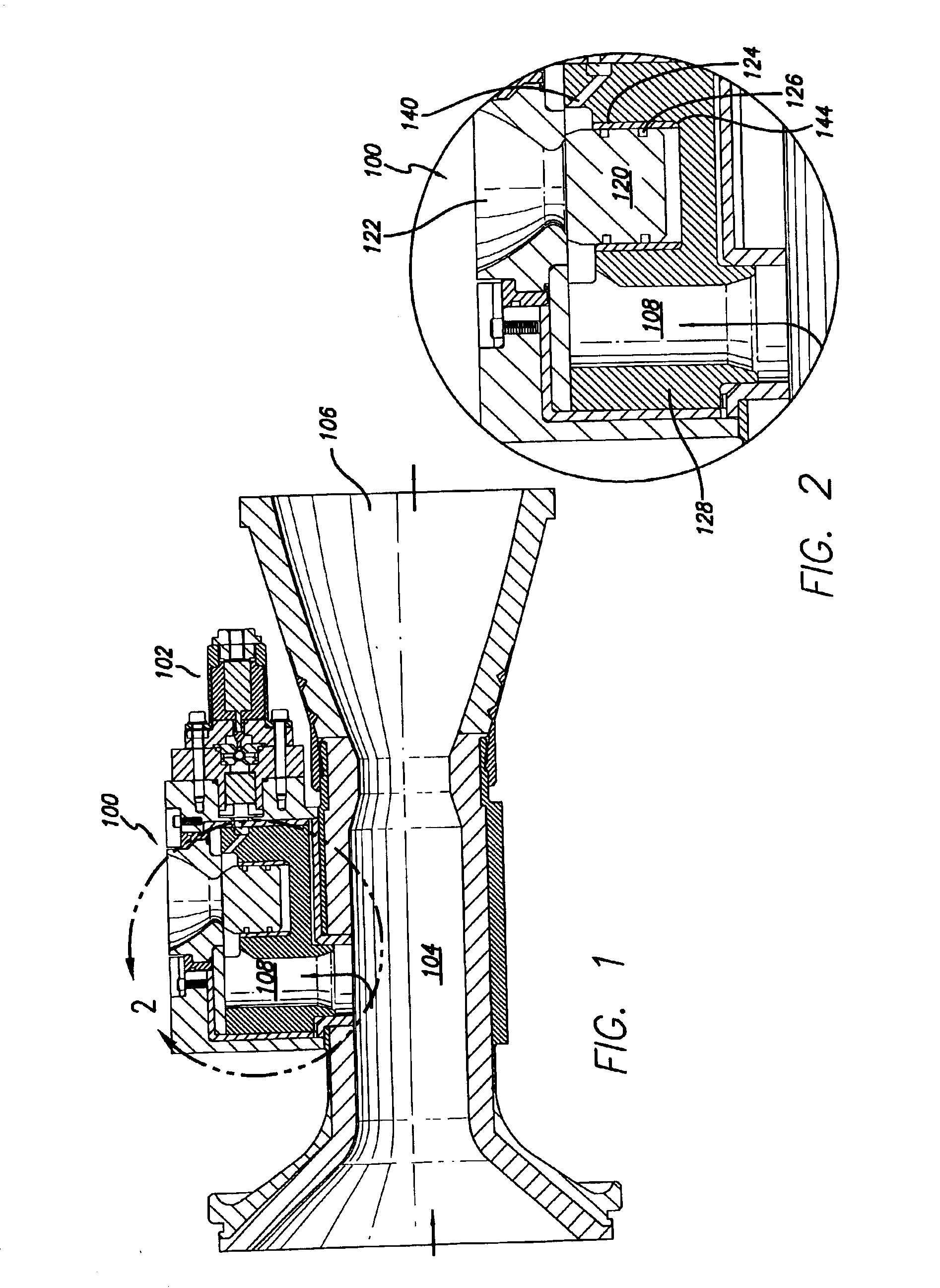 Missile thrust system and valve with refractory piston cylinder