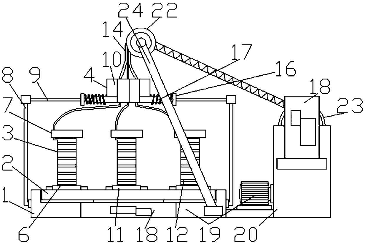 Automatic stranding machine for marine waterproof cable production