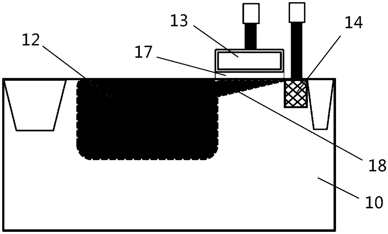 A pixel unit structure for reducing dark current and its manufacturing method