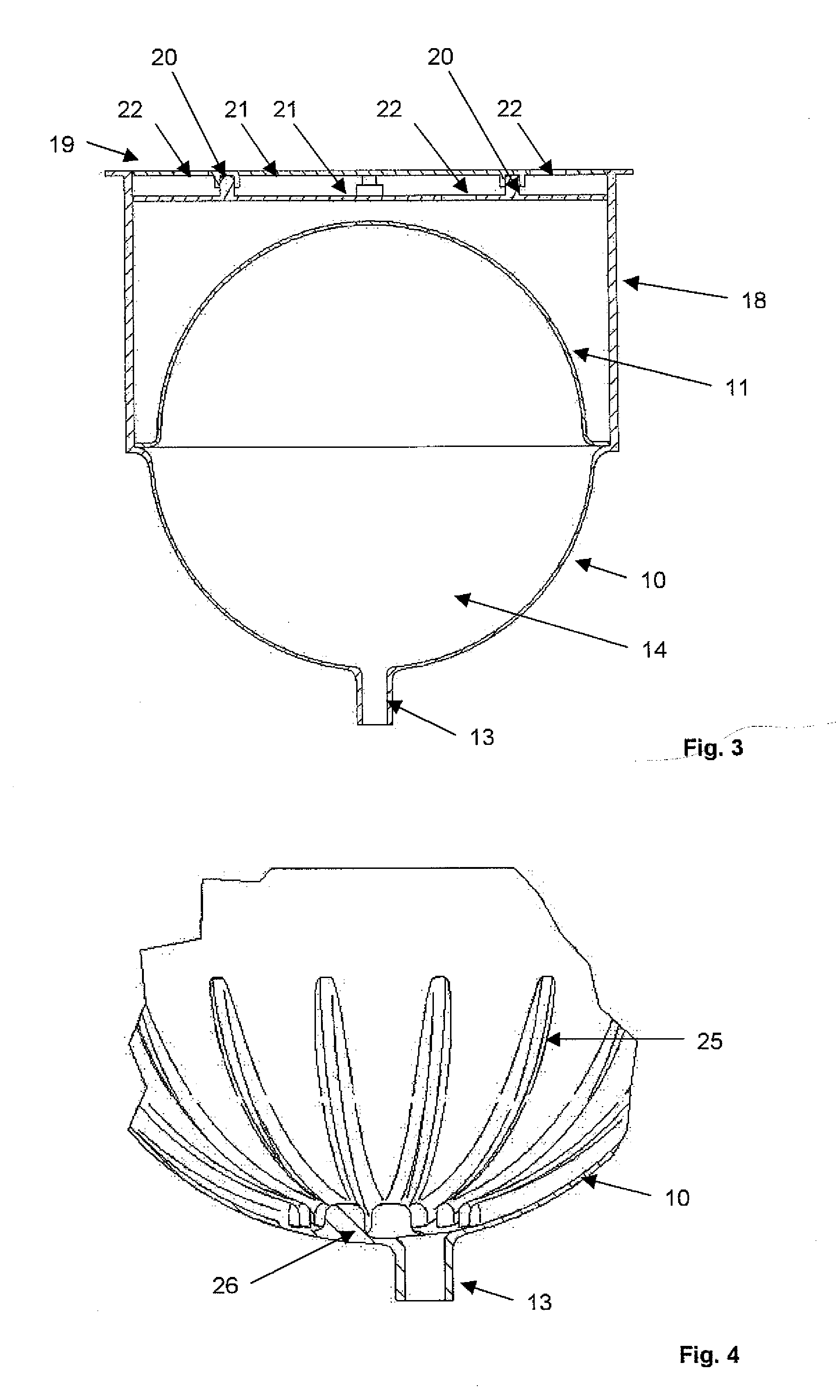 Container for flowable substances and dispensing apparatus