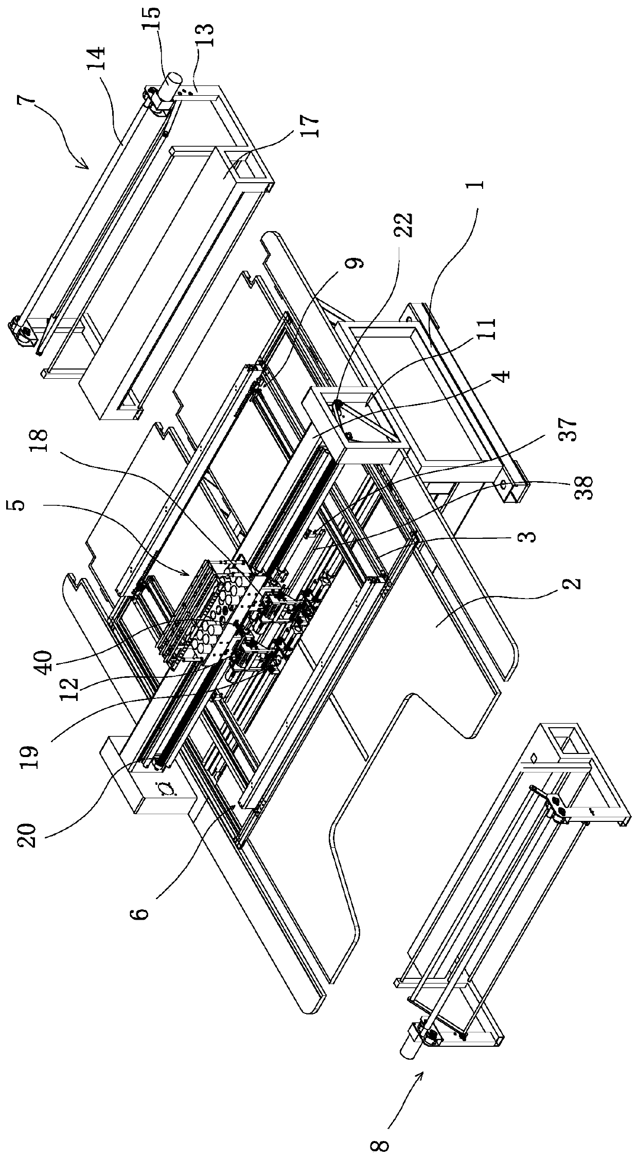 Automatic cloth spreading visual-positioning embroidery equipment