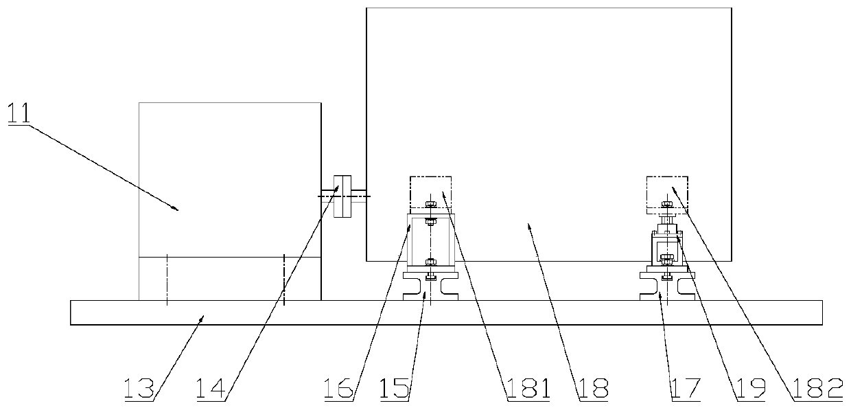 Marine diesel engine test device