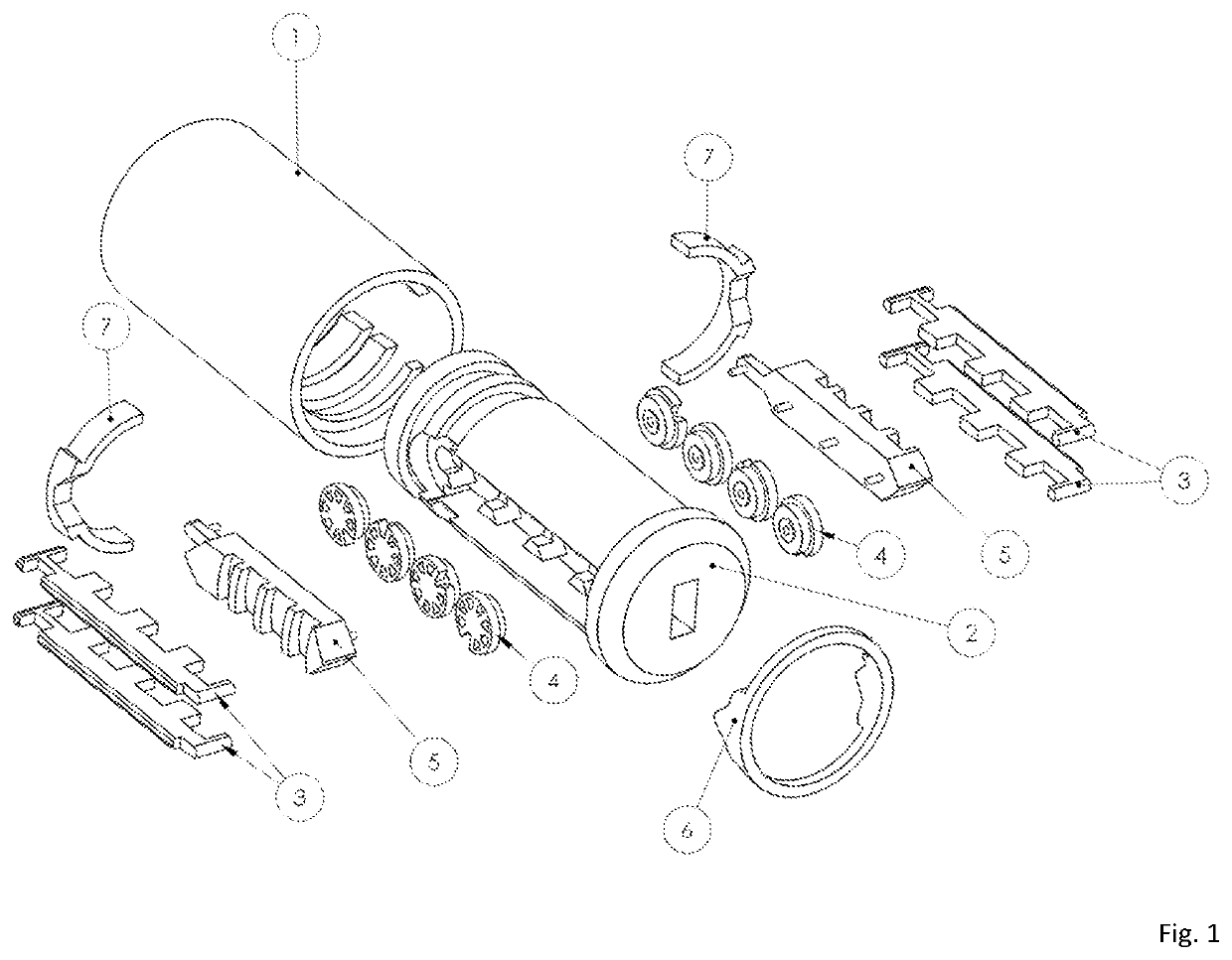 Blocking device and system for mechanical lock