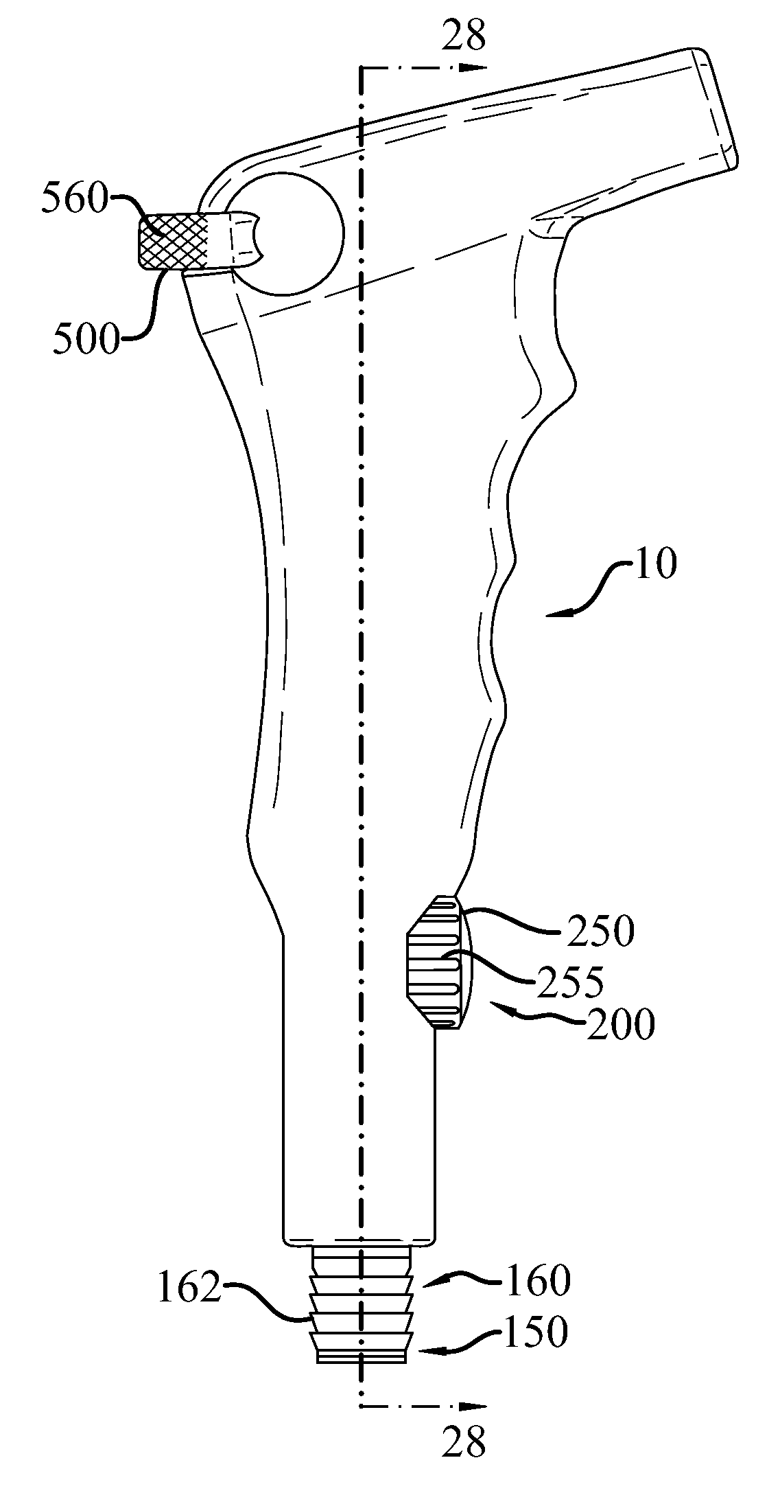 Sterilizable vacuum handpiece